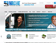 Tablet Screenshot of nrcmetrainingonline.com